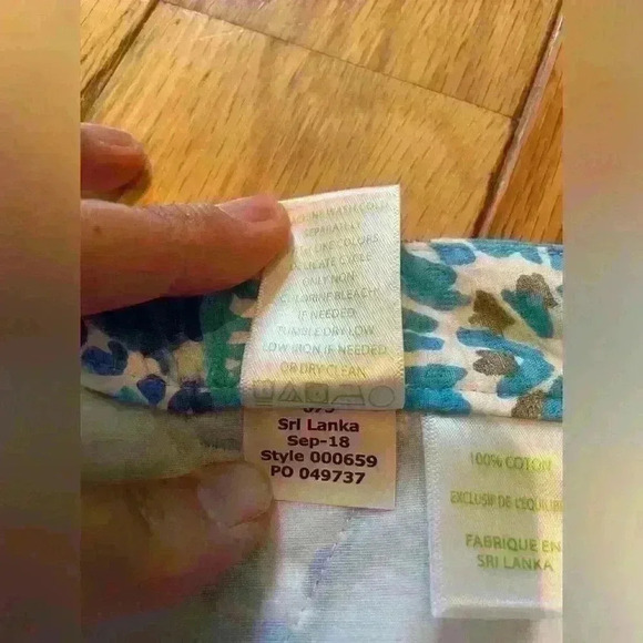 Lilly Pulitzer Adie Shorts Half Shell Turquoise/Blue 100% Cotton Women’s Size 6 - Picture 8 of 12